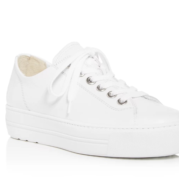 NEW IN BOX Paul Green Bixby White Leather Sneakers Women’s size 11 - Picture 2 of 6